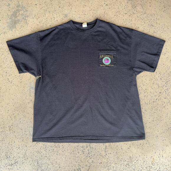 Vintage 90s Arizona Tee – Single Stitch – Northwest Blue - Picture 1 of 7